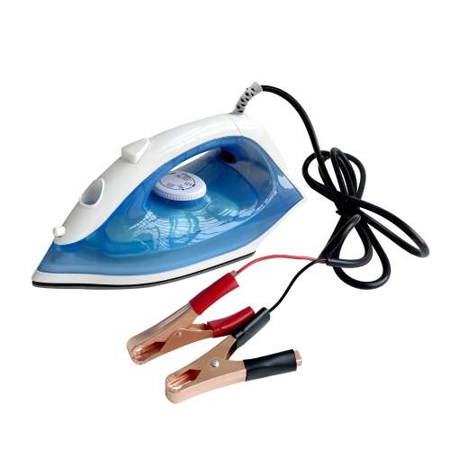 12V DC Non-Steam Iron With Battery Clamps