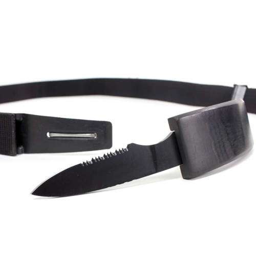Self Defense Belt Knife - Belt with hidden knife in buckle
