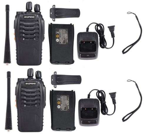 Set of 2 Baofeng BF-888S Two-Way Radios or Walkie Talkie UHF 400 - 470 MHz