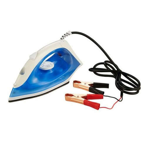 150w 12v DC Battery Powered Electric Steam Iron | 12 Volt Clothes Iron