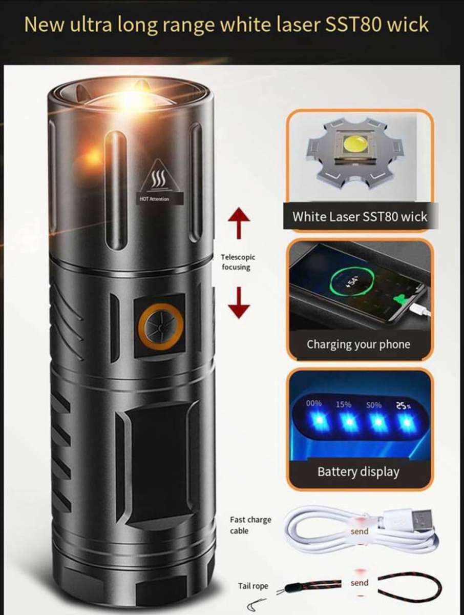 High Lumens Rechargeable Flashlight Ultra bright