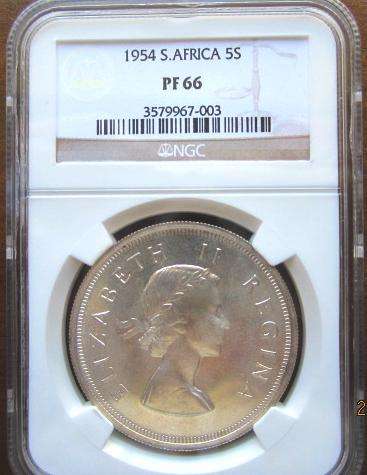 1954 PROOF CROWN GRADED PF 66 BY NGC. SELDOM SEEN IN THIS CONDITION