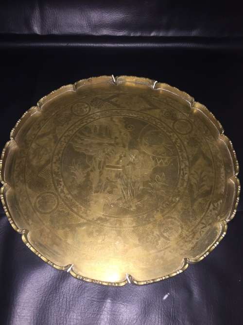 Beautiful detailed solid brass tray!!!