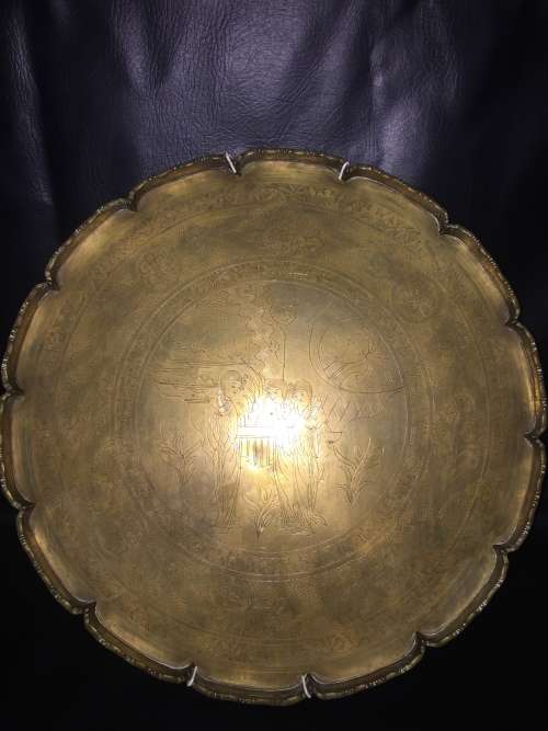 Beautiful detailed solid brass tray!!!
