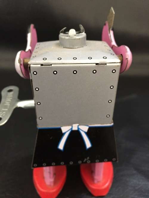 Tin metal wind up robots working bid for both!!!!