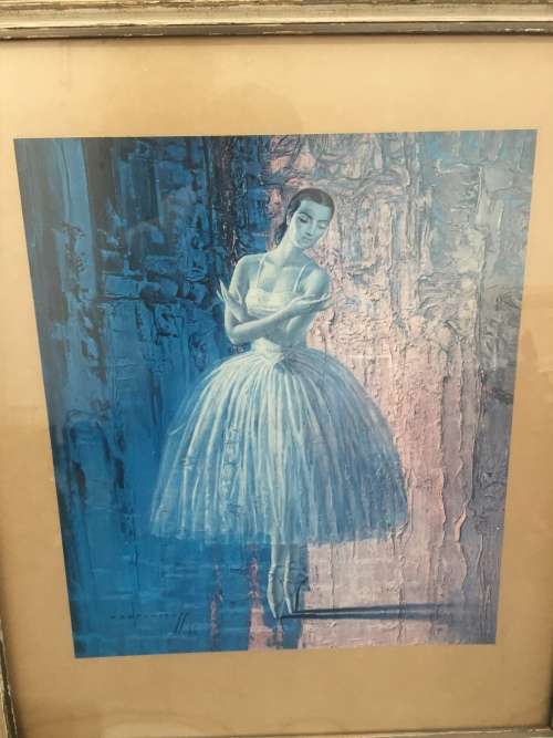 Tretchiko print of ballerina size 41cm x 49cm!!!!!!
