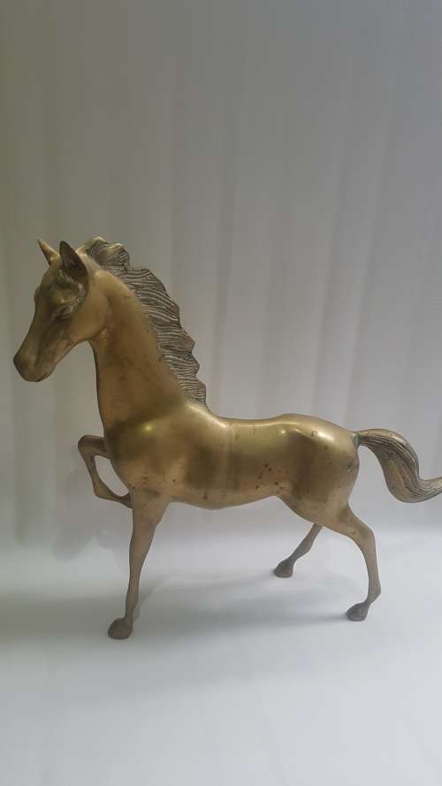 STUNNING SUPER  LARGE BRASS HORSE !!!!!!!!