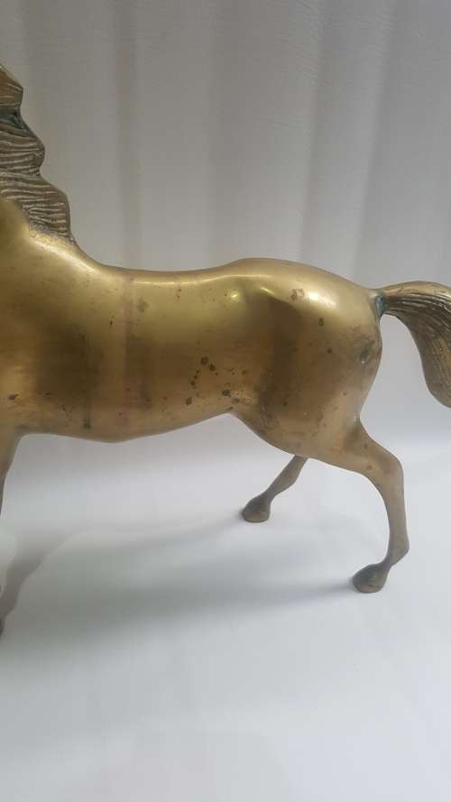 STUNNING SUPER  LARGE BRASS HORSE !!!!!!!!