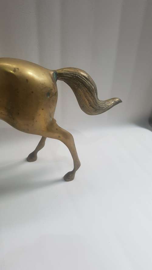 STUNNING SUPER  LARGE BRASS HORSE !!!!!!!!