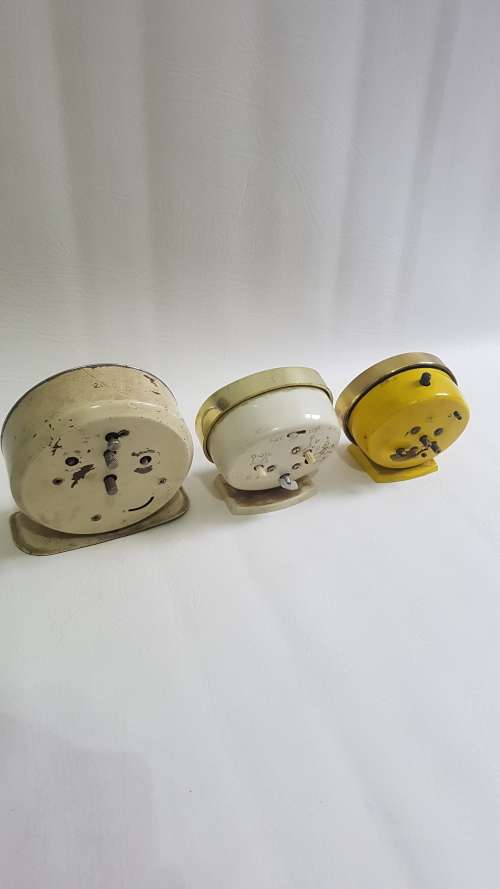 Three westclox wind up clocks not working bid for all!!!!