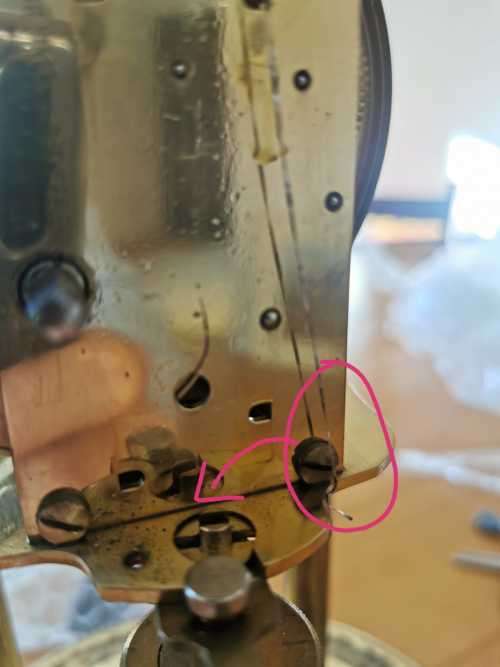 Kieninger and Obergfell Kundo Glass clock made in West Germany with key wind up!!!!