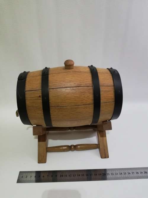Wooden wine barrel with stand!!!!