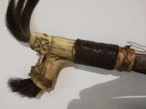 Rare large 68cm in length sword with cover hand carved with smaller knife bid for both!!!!!!