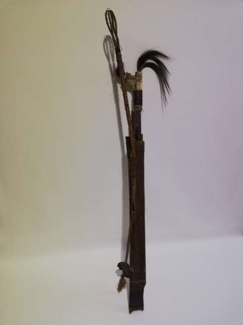 Rare large 68cm in length sword with cover hand carved with smaller knife bid for both!!!!!!