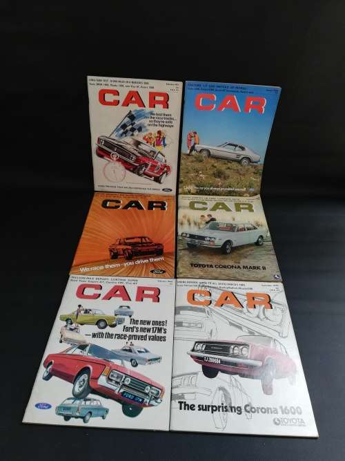 Rare  Car magazines from 1961 to 1970s bid for all