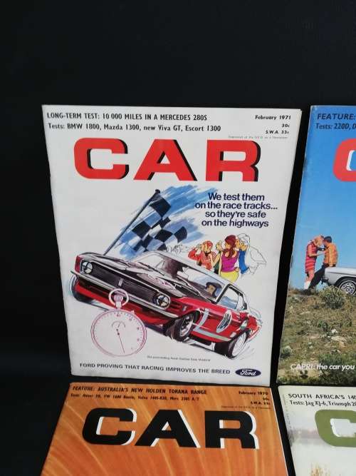 Rare  Car magazines from 1961 to 1970s bid for all