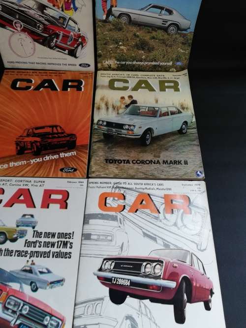 Rare  Car magazines from 1961 to 1970s bid for all