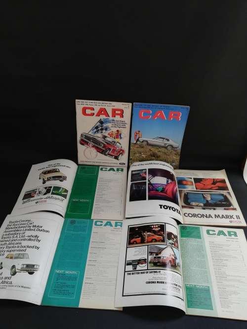 Rare  Car magazines from 1961 to 1970s bid for all