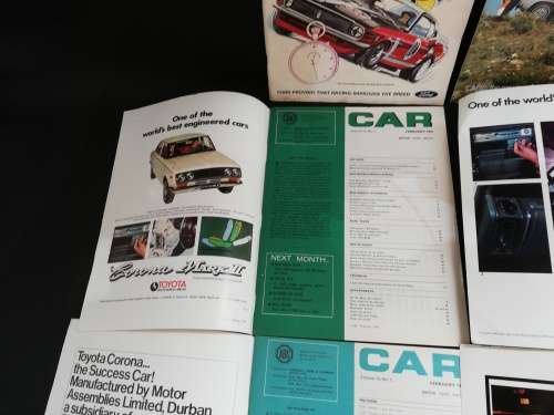 Rare  Car magazines from 1961 to 1970s bid for all