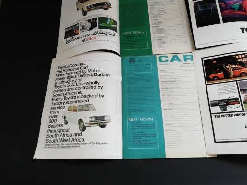 Rare  Car magazines from 1961 to 1970s bid for all
