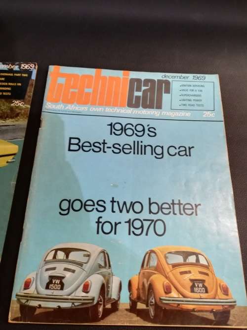 2x vintage Technicar magazines from 1969 box for both!!!!