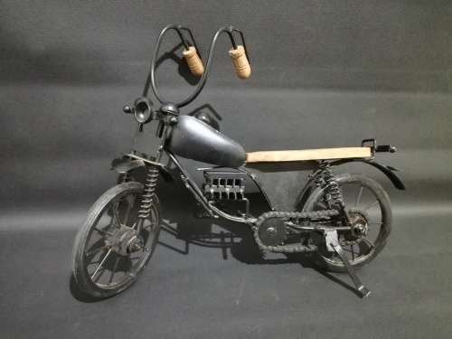 Large 40cm  metal and wood bike display piece!!!!