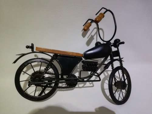 Large 40cm  metal and wood bike display piece!!!!