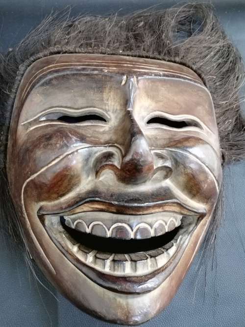 Super large wooden RARE vintage mask highly detailed hand carved!!!