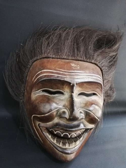 Super large wooden RARE vintage mask highly detailed hand carved!!!