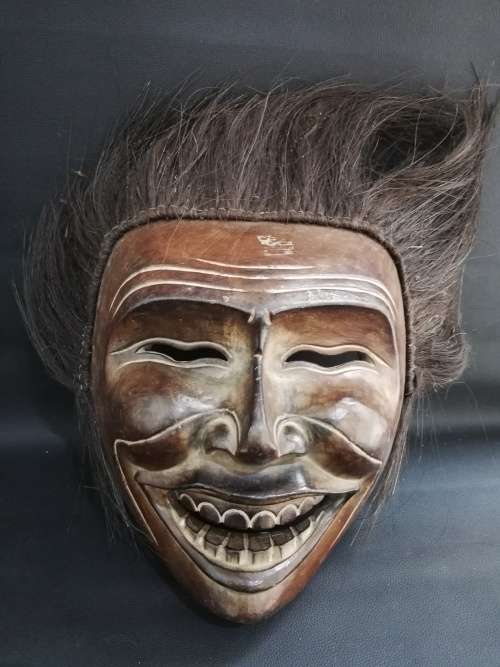 Super large wooden RARE vintage mask highly detailed hand carved!!!