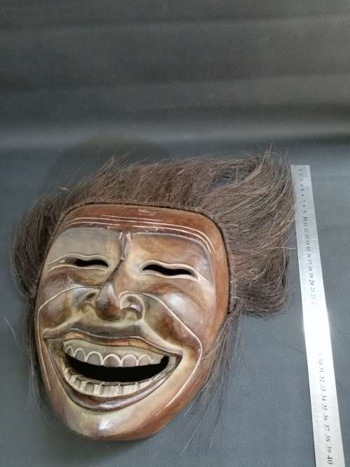 Super large wooden RARE vintage mask highly detailed hand carved!!!