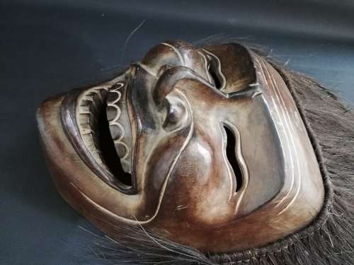 Super large wooden RARE vintage mask highly detailed hand carved!!!