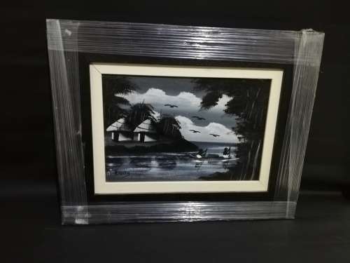 Beautiful Original oil on board painting by T. Kavita size 47cm x 60cm