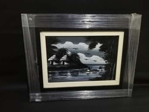 Beautiful Original oil on board painting by T. Kavita size 47cm x 60cm