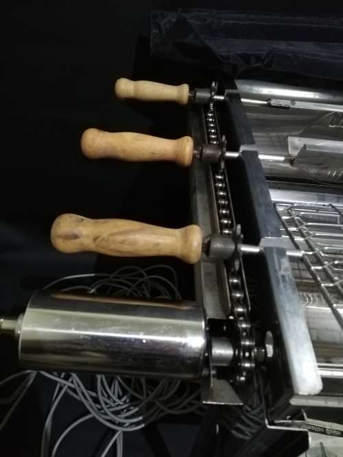 Large Stainless steel Souvla king Rotasary braai working in good condition complete with bag!!!!!!