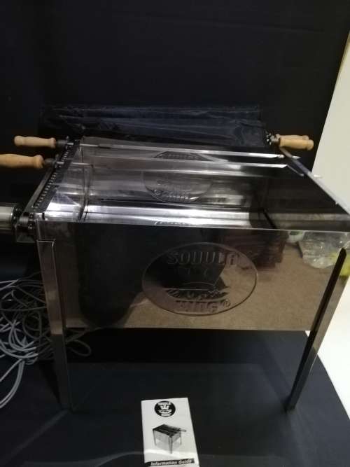 Large Stainless steel Souvla king Rotasary braai working in good condition complete with bag!!!!!!