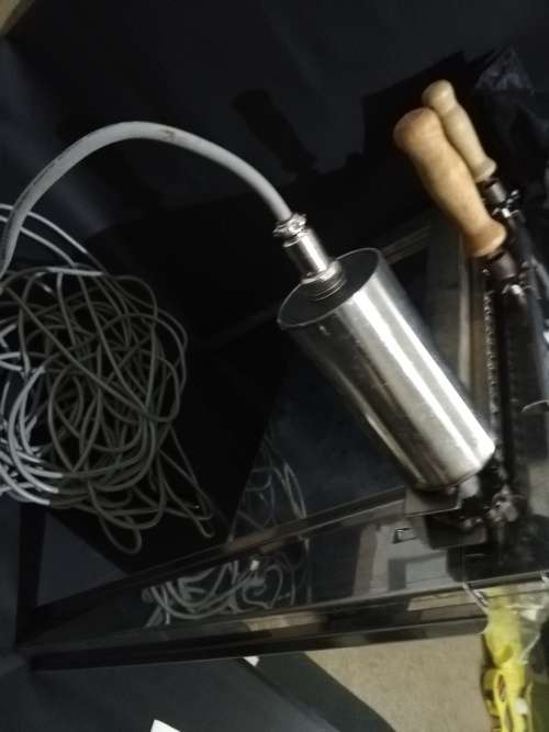 Large Stainless steel Souvla king Rotasary braai working in good condition complete with bag!!!!!!