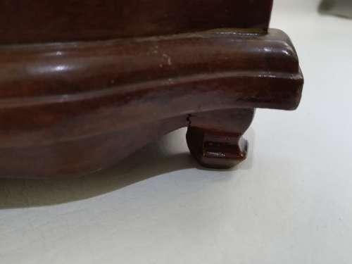 Vintage Solid large Beatifull wooden case with glass and key!!!!!