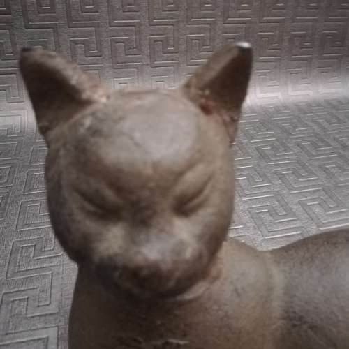 Solide cast Iron cat figure 16 cm in length!!!
