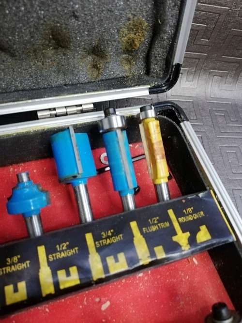 Large Collection of Router bids on case!!!!