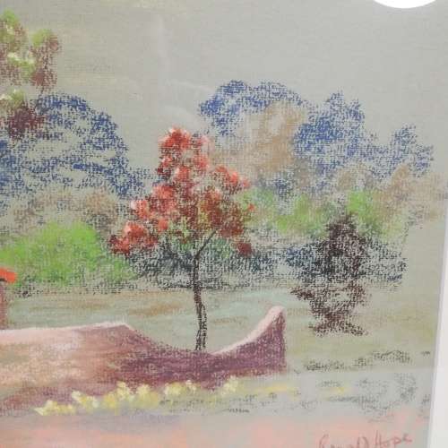 BEAUTIFUL PASTEL SIGNED BY ARTIST RONALD HOPE!!!!