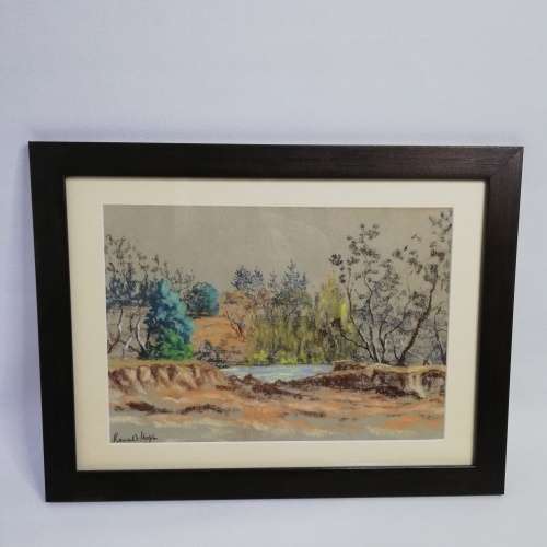 PASTEL SIGNED BY ARTIST BEAUTIFUL PIECE RONALD HOPE!!!