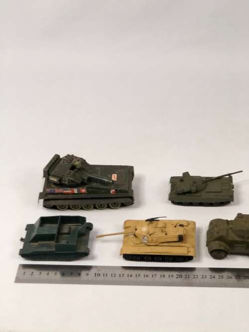5 Vintage  cast MILLITARY vehicles bid for all!!!!!