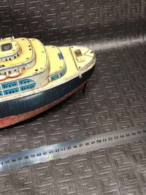 RARE 56cm LARGE SHIP MADE IN JAPAN  TIN TOY !!!!!