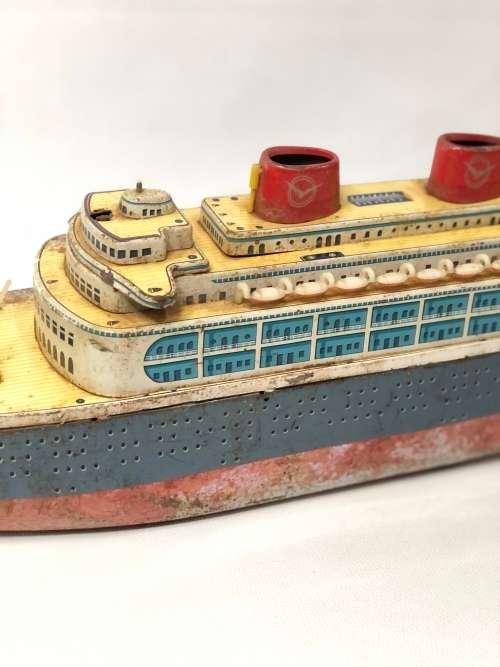 RARE 56cm LARGE SHIP MADE IN JAPAN  TIN TOY !!!!!