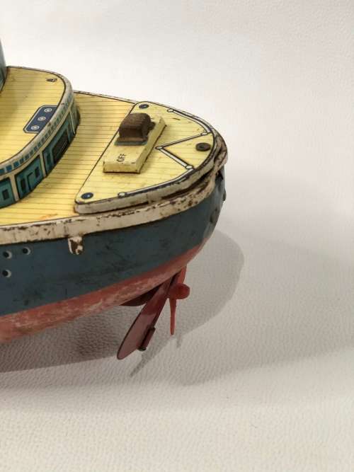RARE 56cm LARGE SHIP MADE IN JAPAN  TIN TOY !!!!!