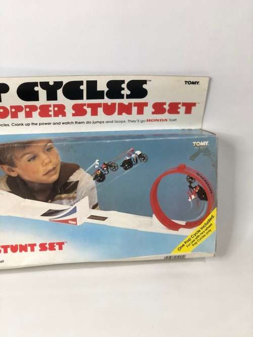 RARE TOMY POP CYCLES TRACK IN BOX WORKING!!!!!!