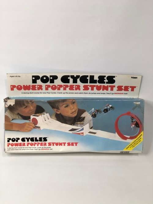 RARE TOMY POP CYCLES TRACK IN BOX WORKING!!!!!!