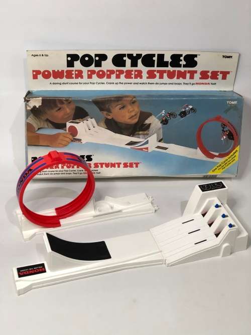 RARE TOMY POP CYCLES TRACK IN BOX WORKING!!!!!!