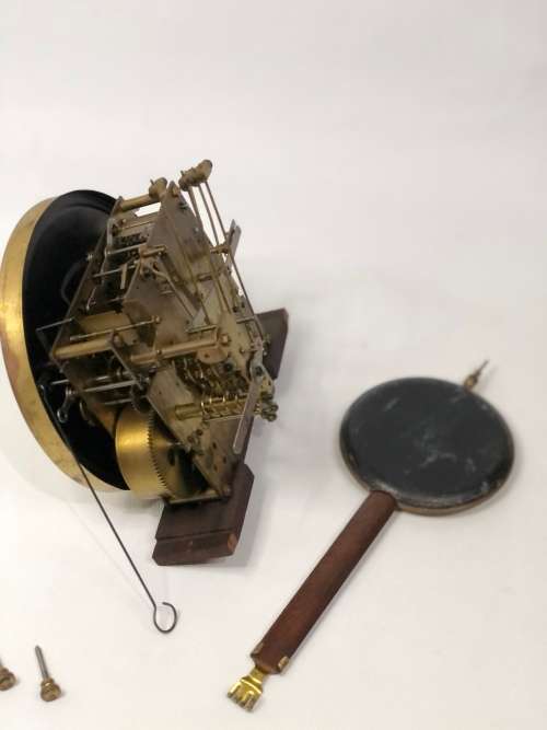 BEAUTIFUL VINTAGE SUPER LARGE CLOCK H.O.C MAKE MADE IN WURTTEMBERG GERMANY NOT TESTED!!!!